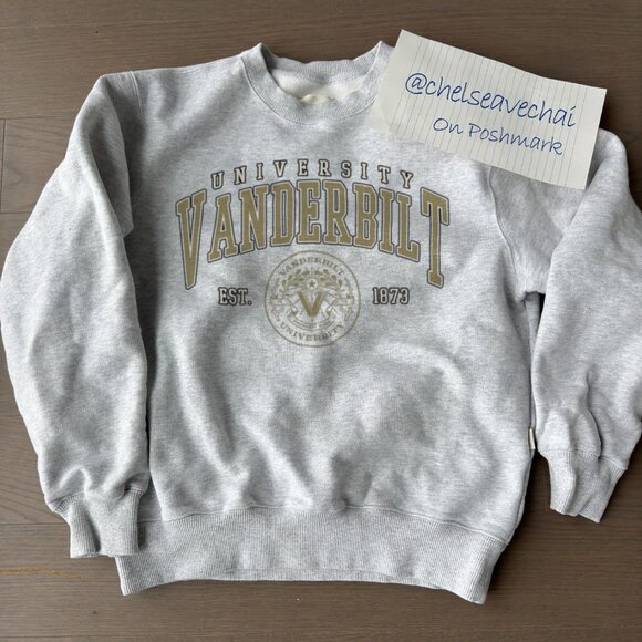 Retro Vanderbilt University Sweatshirt, 90s Vanderbilt University EST 1873 Shirt - Picture 1 of 2